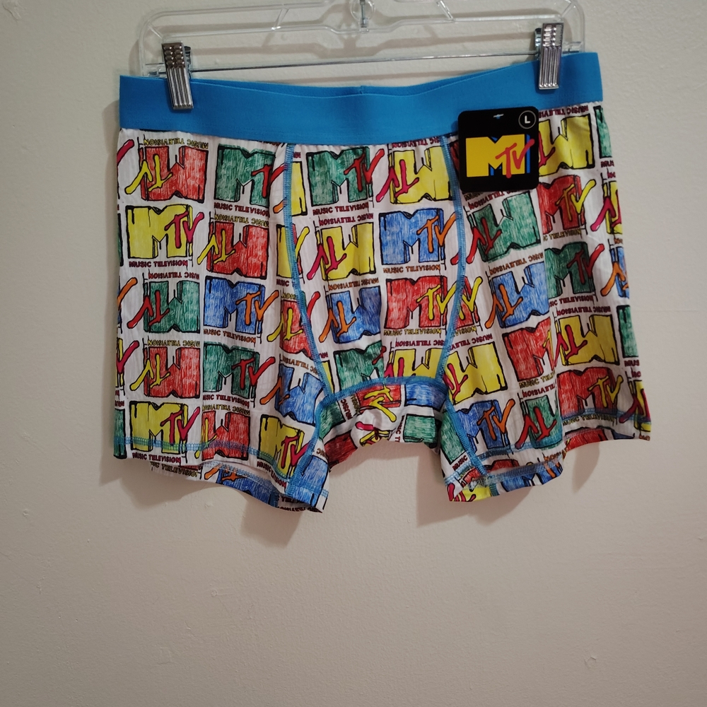 MTV Music Television Themed Boxer Briefs Men’s Size Large
